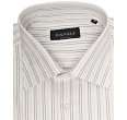 canali grey multi striped french cuff dress shirt