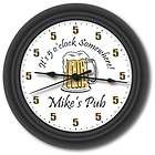 ITS 5 OCLOCK SOMEWHERE BAR CLOCK PUB GRILLE PALM SUNSET BEER ALE 