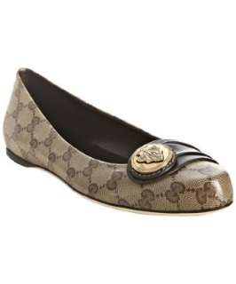 Gucci beige crystal GG Hysteria flats  