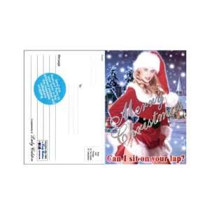Merry Christmas Can I Sit On Your Lap Postcard Pnty (Fm)