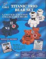 Titanic Plush Bear Set Limited Edition  