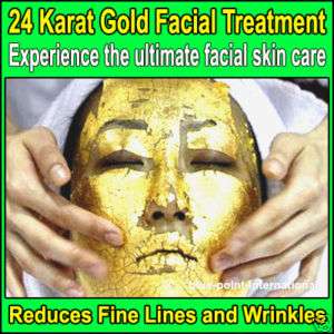 24K GOLD FACIAL SKIN CARE MASK Anti Aging Treatment   3  