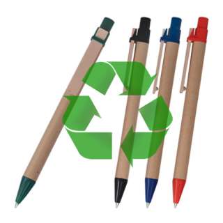 12 Eco Friendly Recycled Paper Pens   THINK GREEN   