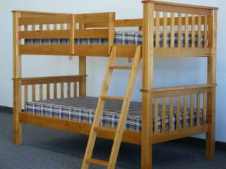 TWIN over TWIN MISSION HONEY BUNK BEDS bunkbeds bed 798304035803 
