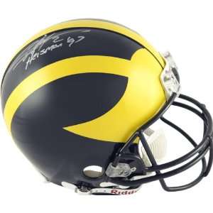Charles Woodson Autographed Pro Line Helmet  Details Michigan 