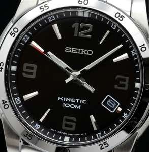 LATEST New 2011 Model Black Dial 100m Seiko Kinetic SKA501P1  