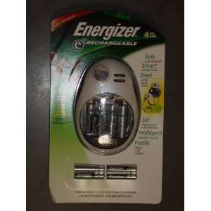  Energyzer Rechargeable Batteries and Charger    Includes 1 