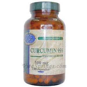  Curcumin (Turmeric Extract) 500mg 180 Capsules Health 