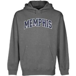   Memphis Tigers Gunmetal Arch Applique Midweight Pullover Hoody Sports