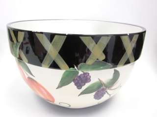 LOT 3 PATRICIA BRUBAKER Ceramic Fruit Nesting Bowls  
