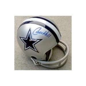    Calvin Hill autographed Dallas Cowboys Mini Helmet 