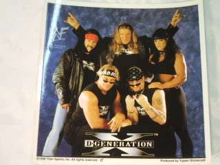 DX D GENERATION X Original Crew WWF Sticker  