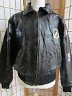 NEW Mens Black Alpha Patchwork Leather NASA 100th Mission Bomber 