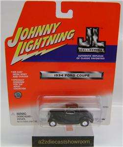 1934 FORD COUPE BLACK JOHNNY LIGHTNING DIECAST 164  