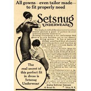  1911 Ad Setsnug Underwear Avalon Knitwear Company Gowns 
