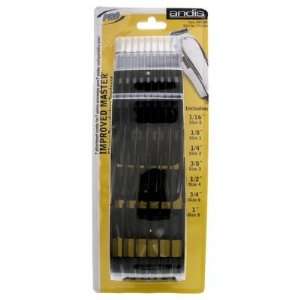  Andis Improved Master Clipper Model No. 01380   7 Combs 