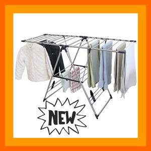 Extra large Fold Away Laundry Drying Rack Clothes  