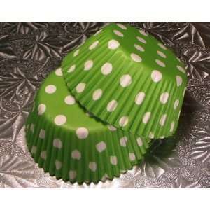  Lime Green Polka Dot Cupcake Liners Baking Cups Bulk 1000 