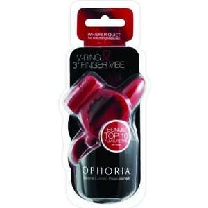  Ophoria v ring and finger vibe combo   red/red Health 