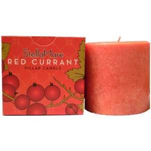  Stella Mare Red Currant 3 X 3 Inch Pillar Candle