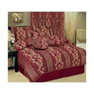  Wyndham House 7pc Jacquard King Size Comforter Set 
