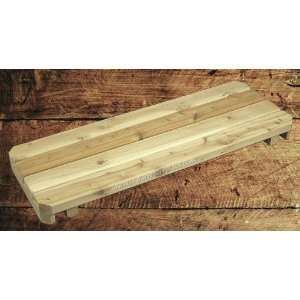  Rustic Natural Cedar Planter Bench