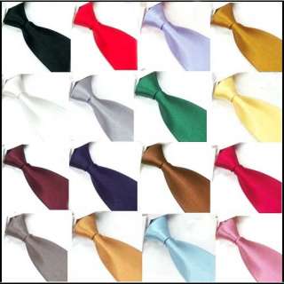   Wedding Goomsmen Solid Color Mens Tie Necktie with additional colour
