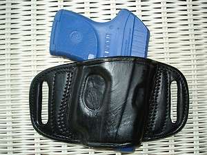 LEATHER QUICK DRAW BELT HOLSTER   RUGER LCP 380 + LASER  