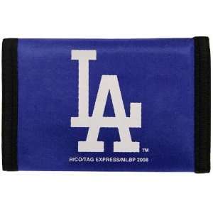  L.A. Dodgers Royal Blue Nylon Tri Fold Wallet
