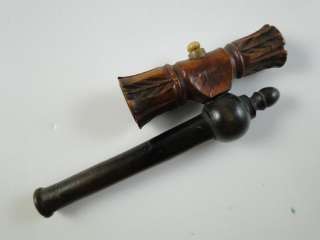   Briar Wood Adjustable Two Bowl Pipe Hand Carved Estate Vintage  