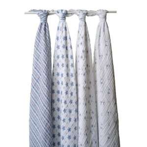  Aden and Anais   Swaddle 4 Pack   Prince Charming Baby