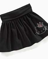 Hello Kitty Kids Skirt, Little Girls Rhinestud Crown Skirt