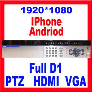 16Ch Full D1 H.264 Security DVR HDMI Network Motion PTZ Control (No 