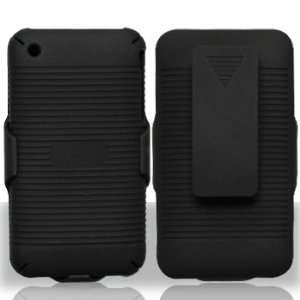 Belt Clip Shellster Shell Holster Cover Case+Stand for Apple iPhone 3G 