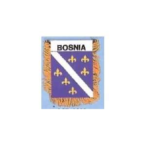  Bosnia Window Mirror Hanging Mini Banner Flags   4 x 6 