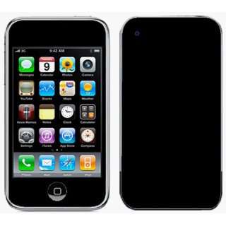  ~iPhone 3G Skin Decal Sticker   Black Skin Cover 