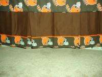 Baby Nursery Crib Bedding Set w/Cleveland Browns fabric  