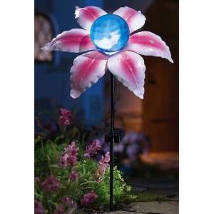 Solar Powered Lighted Lily Garden Stake Light