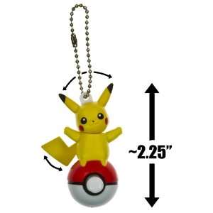  Pikachu ~2.25 Mini Figure Pokemon Action Keychain 