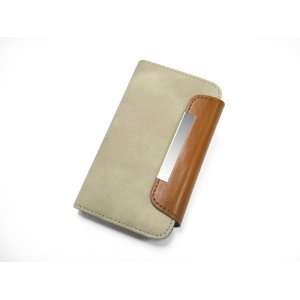  Masque Pouch for Iphone 4/4s in Beige faux suede with 