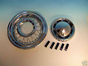 56 Chevy Accessory Wire Wheel Covers Complete New 1956  