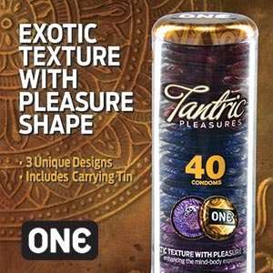 One® Condoms Tantric PleasuresTM a New Generation of Condoms 40 Count