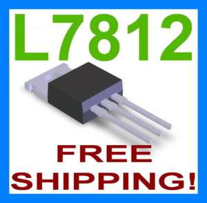 L7812CV LM7812 L7812 Voltage Regulator IC + 12V  