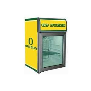  Oregon Ducks Refrigerated Glass Door Cooler Sports 