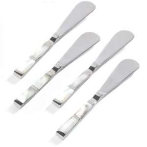  Williams Sonoma Home Mother of Pearl Spreaders, Ivory, Set 