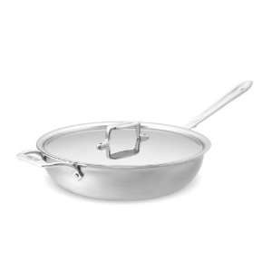  All Clad d5 5 Ply Brushed Stainless Steel 4 Quart Sauté 