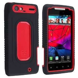 com Duo Shield Hybrid Silicone and Plastic Protector Skin Black / Red 