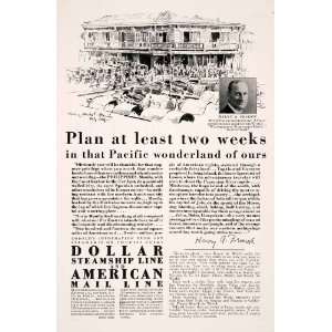 1929 Ad Dollar Steamship American Mail Cruise Manila Market Philip 
