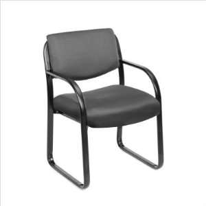  2 PACK BOSS BLACK STACK CHAIR WITH CHROME FRAME 