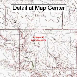  USGS Topographic Quadrangle Map   Bridger NE, South Dakota 